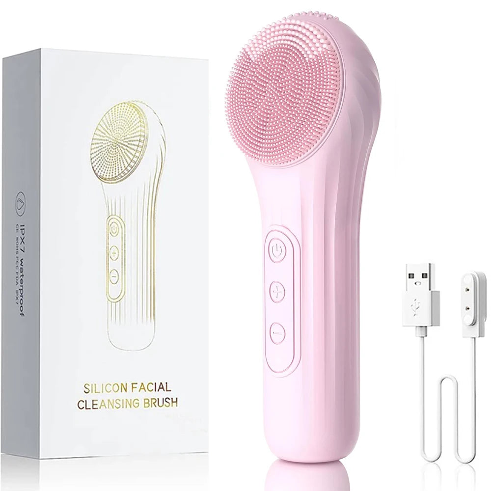 Rechargeable Waterproof Facial Cleansing Brush