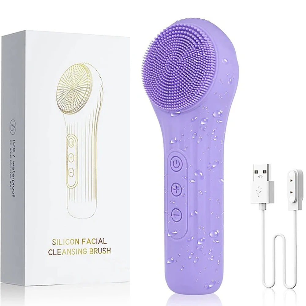 Rechargeable Waterproof Facial Cleansing Brush