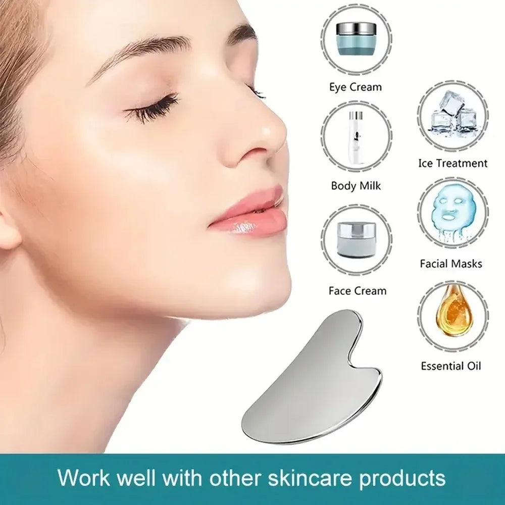 Stainless Steel Gua Sha Facial Massager