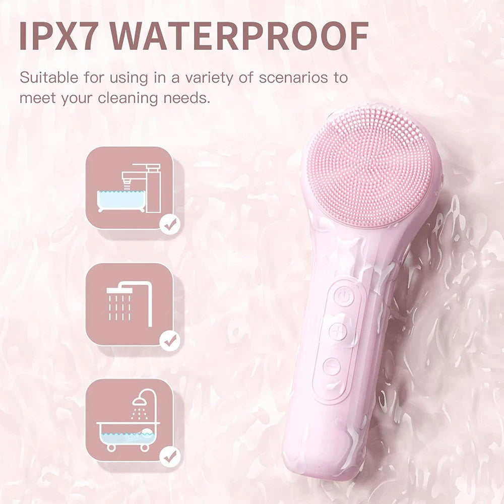 Rechargeable Waterproof Facial Cleansing Brush