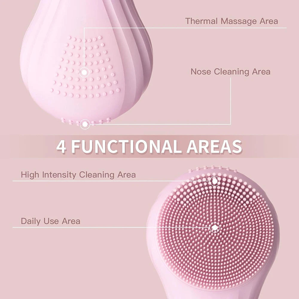 Rechargeable Waterproof Facial Cleansing Brush