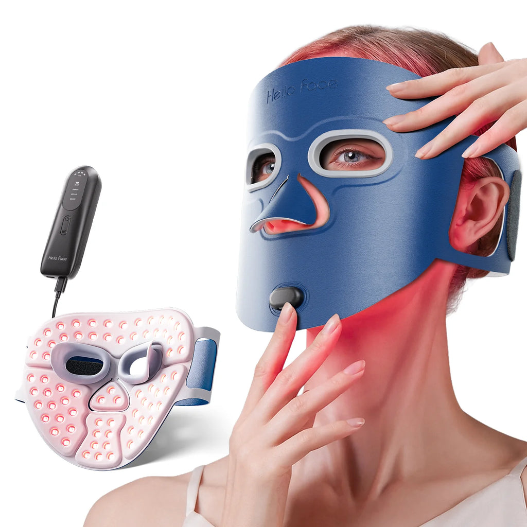 Red Light Therapy Wireless Face Mask